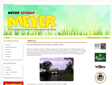 Tablet Screenshot of meyergetraenke.de